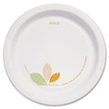 Dart Bare Paper Eco-Forward Dinnerware, Plate, 8.5" dia, Green/Tan, 125/Pack, 2 Packs/Carton