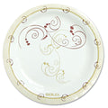 Dart Symphony Paper Dinnerware, Mediumweight Plate, 6" dia, Tan, 125/Pack