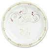 Dart Symphony Paper Dinnerware, Mediumweight Plate, 8.5" dia, Tan, 125/Pack, 4 Packs/Carton