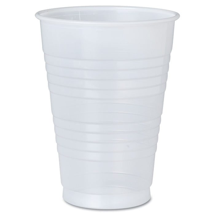 Dart High-Impact Polystyrene Cold Cups, Perfect Pak, 12 oz, Translucent, 500/Carton