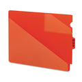 Smead End Tab Poly Out Guides, Two-Pocket Style, 1/3-Cut End Tab, Out, 8.5 x 11, Red, 50/Box
