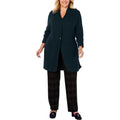 Charter Club Womens Plus Ribbed One-Button Duster Sweater by Vanessa Jane