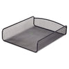 Safco Onyx Desk Tray, 1 Section, Letter Size Files, 9.25" x 11.75" x 2.5", Black