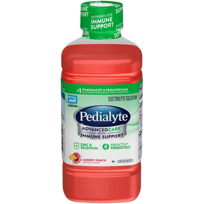 Pedialyte Advanced Care Plus Electrolyte Solution Hydration Drink, Cherry Punch 33.8 Fl Oz by Pasteur Pharmacy