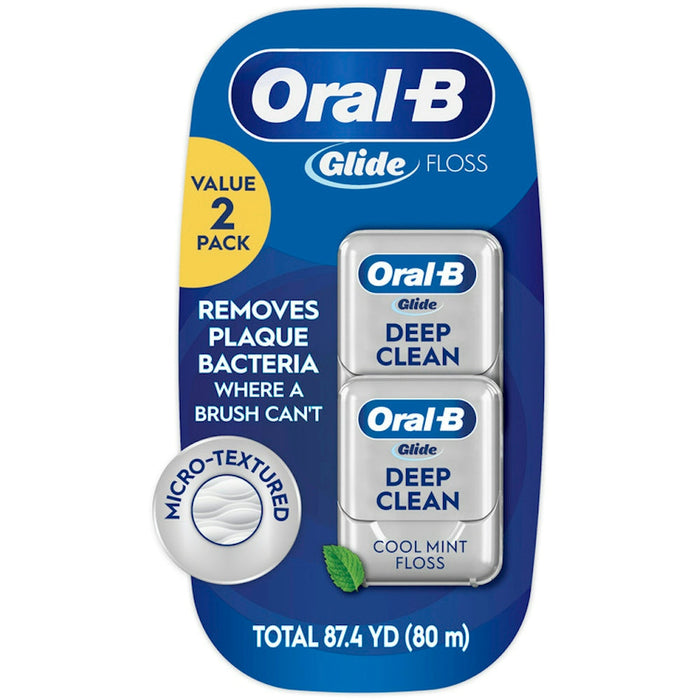 Oral-B Glide Pro-Health Deep Clean Dental Floss, Cool Mint, 80m (87.4 yd) by Pasteur Pharmacy