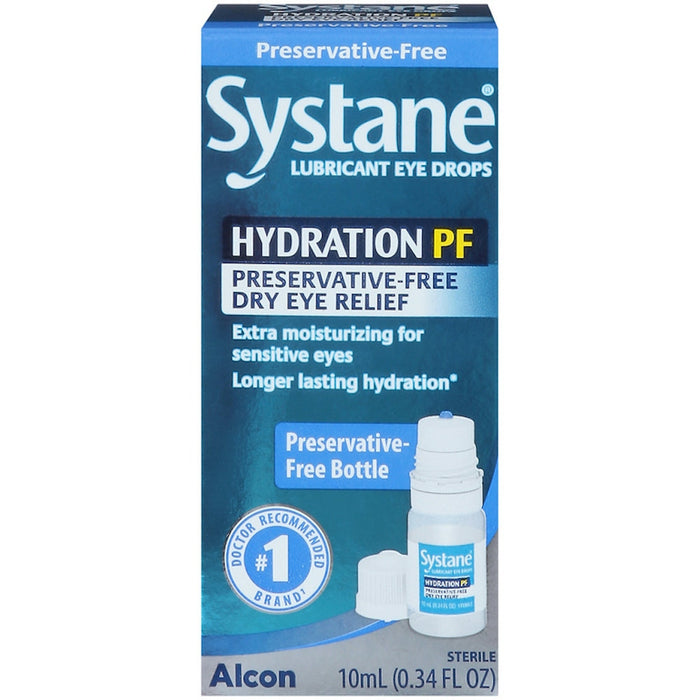 Systane Lubricant Eye Drops, Hydration PF 0.34 Fl Oz by Pasteur Pharmacy