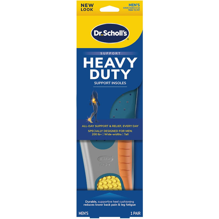 Dr. Scholl's Heavy Duty Support Pain Relief Orthotics – Men's Sizes 8-14 (1 Pair) by Pasteur Pharmacy
