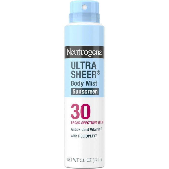 Neutrogena Ultra Sheer Body Mist Sunscreen Spray, Broad Spectrum SPF 30 5 oz by Pasteur Pharmacy