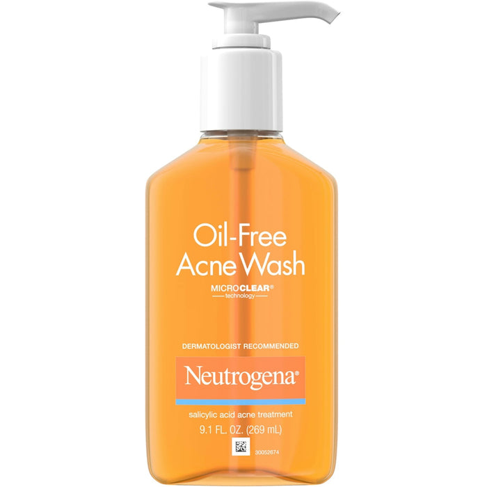 Neutrogena Oil-Free Salicylic Acid Acne Fighting Face Wash - 9.1 Fl Oz by Pasteur Pharmacy