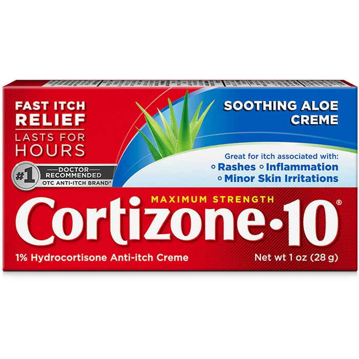 Cortizone 10 Anti Itch Creme, Maximum Strength 1 Oz by Pasteur Pharmacy