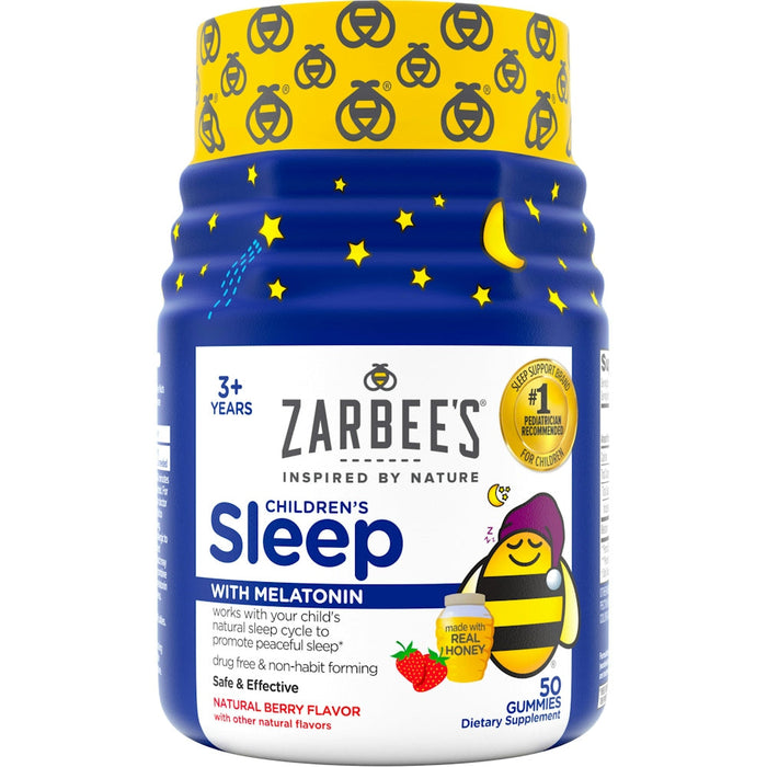 Zarbee's Children's Sleep with Melatonin Gummies, Natural Berry Flavor, 50 Count by Pasteur Pharmacy