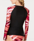 Volcom Women's Printed Rash Guard Swimsuit, Size Small by Vanessa Jane
