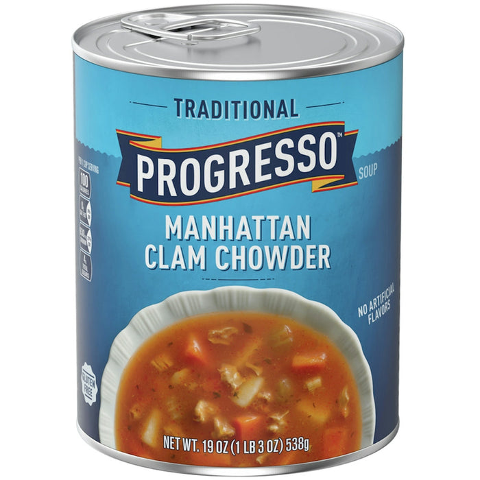 Progresso Traditional Manhattan Clam Chowder Soup, Gluten Free, 19 Oz Can by Pasteur Pharmacy