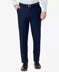 HAGGAR Mens Premium Comfort Slim-Fit Stretch Flat-Front Dress Pants,33WX32L/Blue by Vanessa Jane