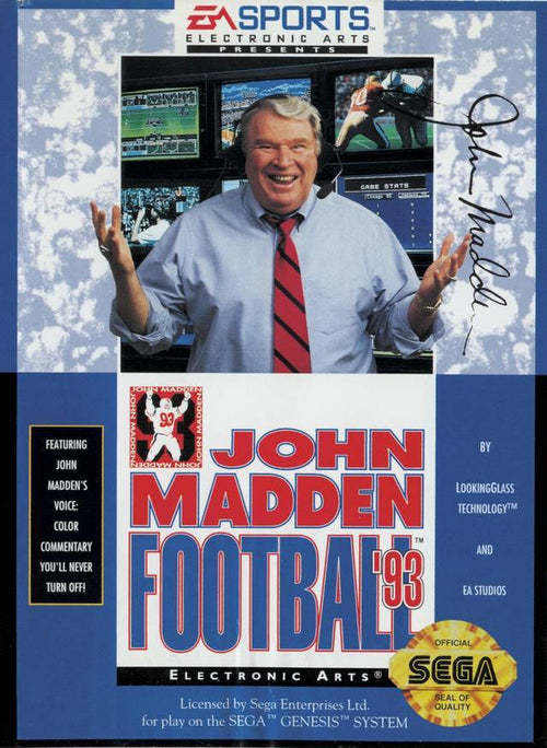 John Madden Football '93 (Sega Genesis) by J2Games
