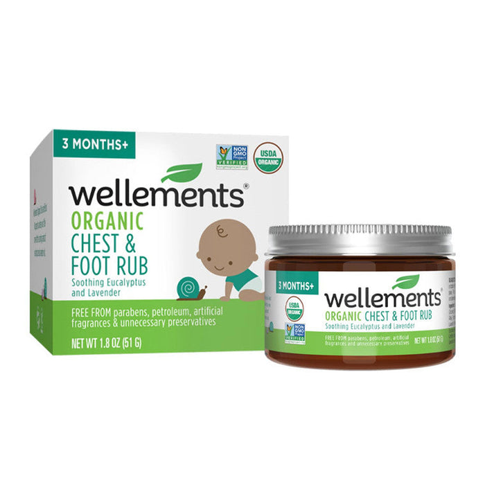 Wellements Organic Baby Chest & Foot Rub by Pasteur Pharmacy