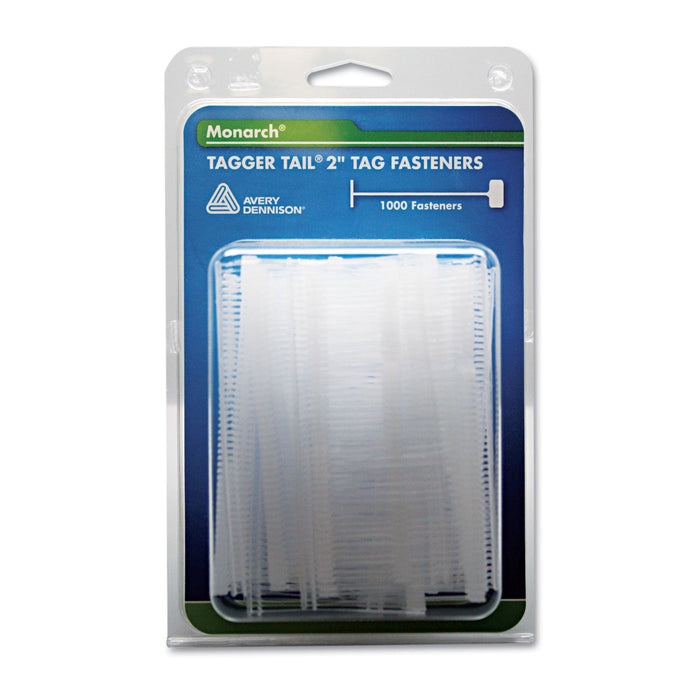 Monarch Tagger Tail Fasteners, Polypropylene, 2" Long, 1,000/Pack