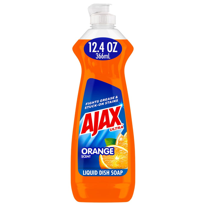 Ajax Dish Liquid, Orange Scent, Triple Action 12.4 Fl Oz by Pasteur Pharmacy