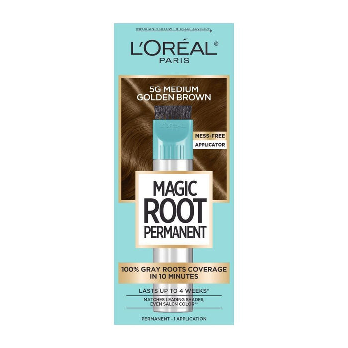Root Rescue L'Oreal Paris Magic 10 Minute Hair Coloring Kit, 5G Medium Golden Brown, 1 Kit by Pasteur Pharmacy