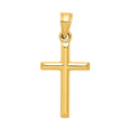 10K Gold Cross Pendant by Fine Color Jewels