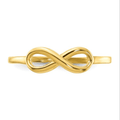 10K Yellow Gold Infinity Ring by Fine Color Jewels