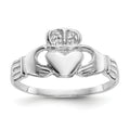 10k Gold Irish Claddagh Ring by Fine Color Jewels
