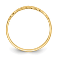 10K Yellow Gold Heart Ring by Fine Color Jewels