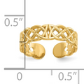 10K Yellow Gold Celtic Toe Ring by Fine Color Jewels