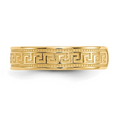10K Yellow Gold Greek Key Toe Ring by Fine Color Jewels