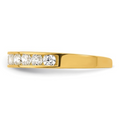 10k Yellow Gold White CZ Toe Ring by Fine Color Jewels