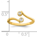 10k Gold Adjustable Toe Ring by Fine Color Jewels