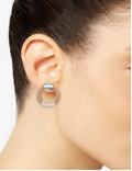 Alfani Silver-Tone Braided Rope Doorknocker Drop Earrings by Vanessa Jane