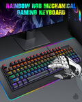 Wired Gaming Keyboard & Mouse Combo - 104-Key Anti-Ghosting RGB Backlight by Zerodamage Sahara Case LLC