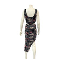 Lulus Always Blooming Black Floral Print Ruched Two-Piece Midi Dress, Large by Vanessa Jane