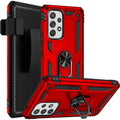 Red Military Kickstand Case with Belt Clip - Samsung Galaxy A53 5G by Zerodamage Sahara Case LLC