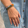 Wild at Heart Knotted Multicolor Beaded Bracelet by Christina Greene