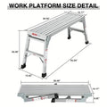Portable Bench Folding Ladder Stool with Non-Slip Design by DailySale