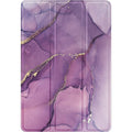 Inspire Series Tri-Fold Purple Marble Folio Case - Amazon Fire HD 10 by Zerodamage Sahara Case LLC