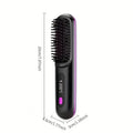 Portable Wireless Hair Straightener Comb – USB Rechargeable, 3-Speed, Negative Ion by DailySale