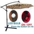 10ft Solar-Powered Patio Umbrella by DailySale