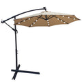 10ft Solar-Powered Patio Umbrella by DailySale
