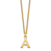 10K God Letters Initial Necklaces