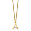 10K God Letters Initial Necklaces by Fine Color Jewels