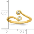 10k Gold Adjustable Toe Ring by Fine Color Jewels