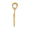 10K Gold BEST FRIENDS Split Heart Pendant by Fine Color Jewels