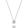 10k Gold Cluster Diamond Necklace
