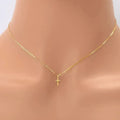 10K Gold Cross Pendant by Fine Color Jewels