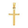 10K Gold Cross Pendant by Fine Color Jewels