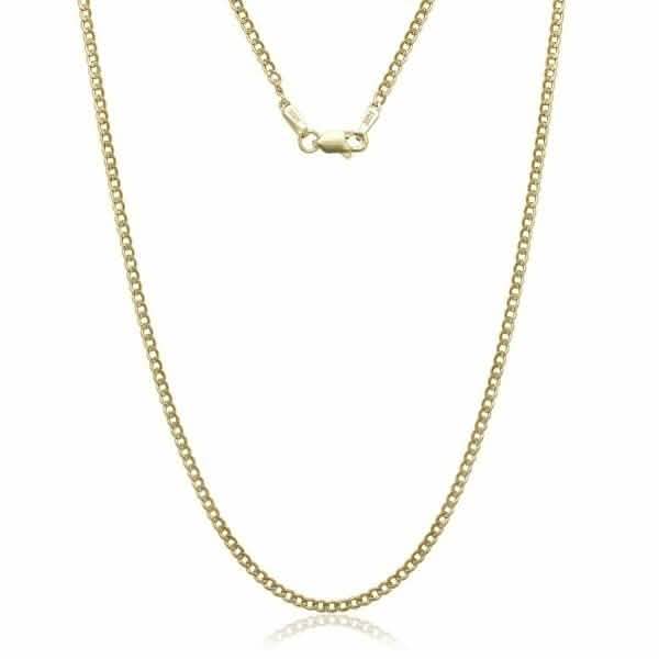 10K Gold Cuban 3MM Link Chain - Assorted Sizes by DailySale