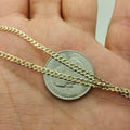 10K Gold Cuban 3MM Link Chain - Assorted Sizes by DailySale
